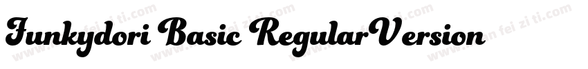 Funkydori Basic RegularVersion 100字体转换